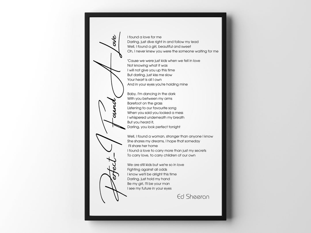 Custom Song Lyrics Wall Art, Favorite Song, Music Poster, Personalised