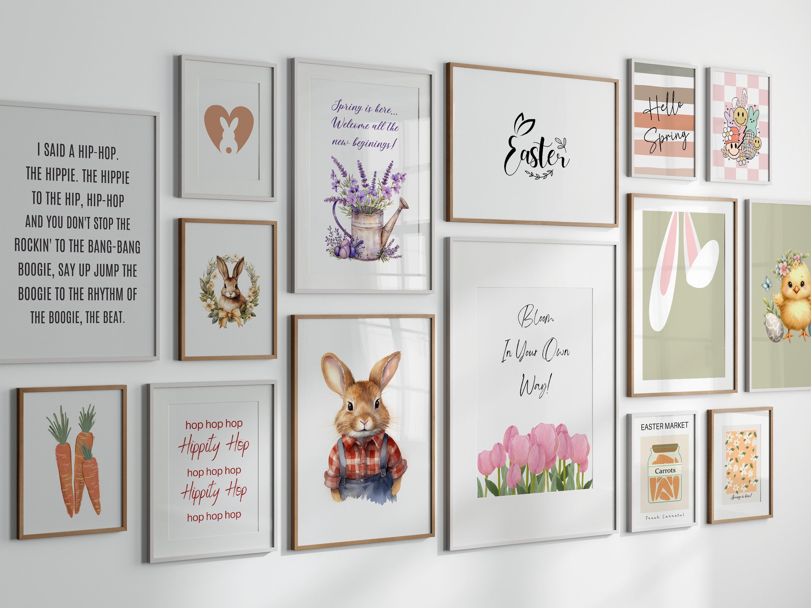 Set of 50 Easter Printable Wall Art Mega Bundle Easter Digital Art ...