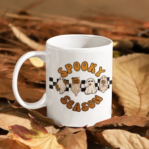 Spooky Season Mug, Ghost Mug, Retro Halloween Mug , Coffee Mug ,Halloween Coffee Mug, Pumpkin Mug, Gift For Halloween, Halloween Gift