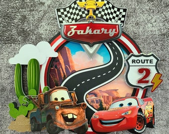 Cars Cake Topper Mcqueen Cake Topper Cars Party