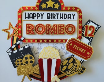 CakeDeco Cupcake Topper Mr&Mrs - Spiegel Goud -12st