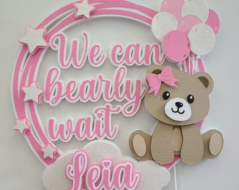 We Can Bearly Wait Baby Shower Cake Topper Teddy Bear Baby Shower Cake Topper We Can Bearly Wait Cake Topper Teddy Bear Cake Topper