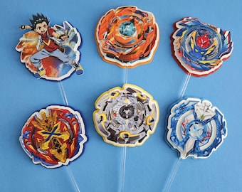 Beyblade Cupcake Toppers Beyblade Party