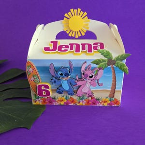 Stitch Gable Boxes Lilo & Stitch Gable Boxes Stitch Party Stitch Favor Boxes
