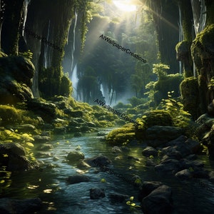 Epic Mystical Mossy Forest Phone,Computer,Tablet Wallpaper,Background