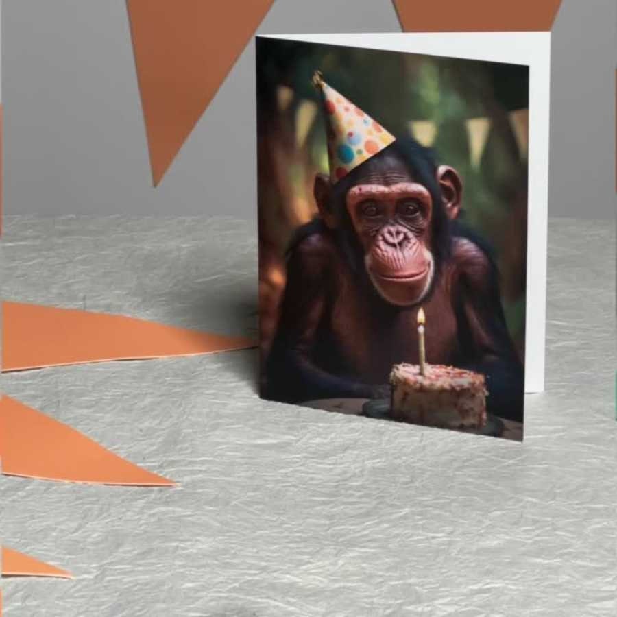 Birthday Monkeys AR Monkey Birthday Card Funny Video Birthday Card