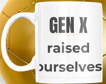 Caneca "Geração X se Criou Sozinha" | Humor Retrô dos Anos 80