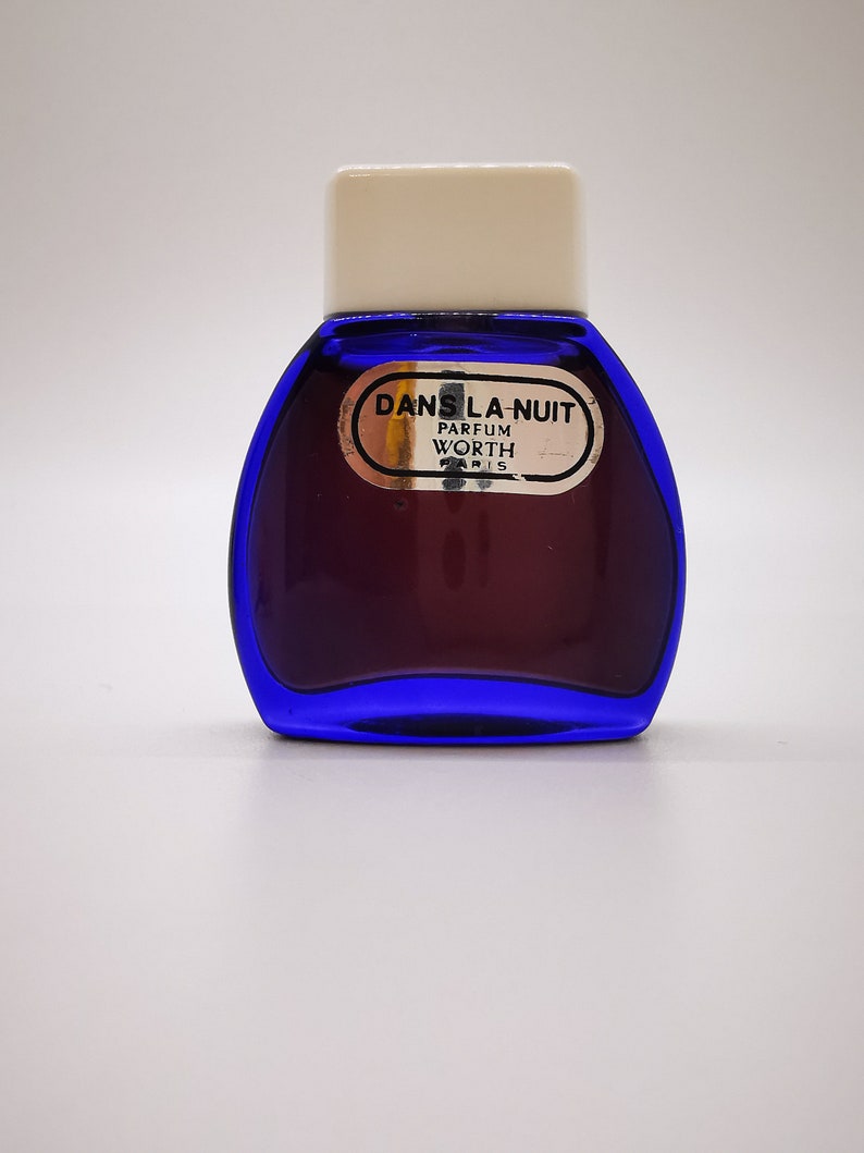 Worth Dans la Nuit 1985. 5ml / 0.16 fl.oz. MINIATURE perfume. PURE PARFUM. Splash, not spray. Ultra rare vintage image 3