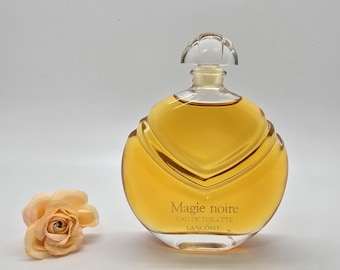 Lancome "Magie Noire" (1978) perfume for her. 50ml / 1.7 fl.oz. EDT. Splash, not spray. VINTAGE. No Box. *Old formula!*
