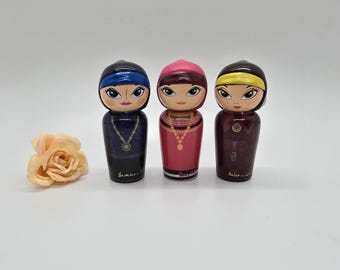 The mini Kokeshi Collection. 3 × 5ml / 0.16 fl.oz. EDT. Splash, NOT spray. No Box. **Collectible**