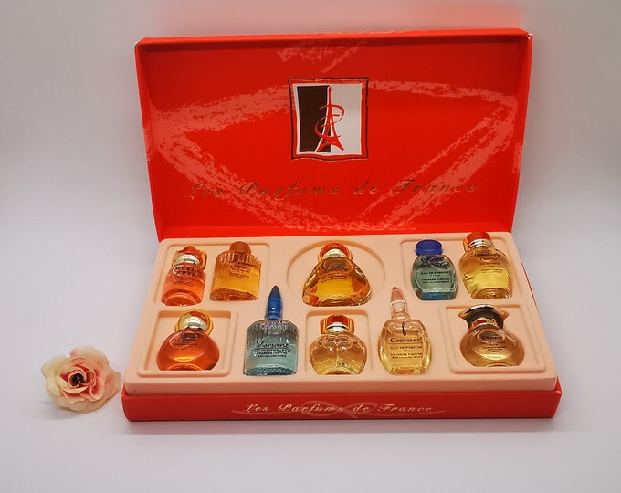 Les Parfums De France MINIATURE Perfume Set of 10 Mini Bottles in a Box. Perfect Gift. Etsy