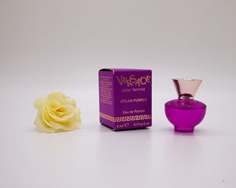 Pour Femme Dylan Purple MINIATURE perfume. 5ml / 0.16 fl.oz. EDP. Collectible. Splash, NOT spray.