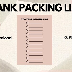 Minimalistic Travel Packing List