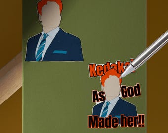 Ultimate Conan O'Brien Fan | Sticker or Magnet - 4x4 inch