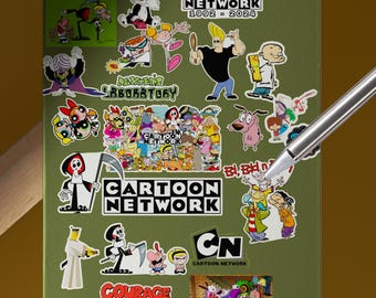 Cartoon Network Stickers & Magnets| Logo | Waterproof Nostalgia Decals