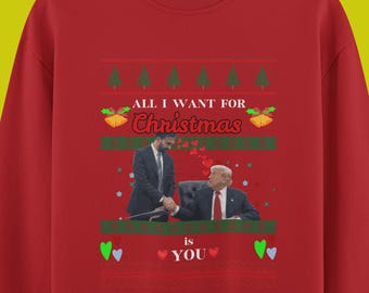 All I want for Christmas Sweatshirt |T-shirt | Zohran Mamdani | Trump |  New York