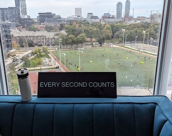 Every second counts Metallic, Canvas and acrylic sign | The bear Wall art | Valentines Gift
