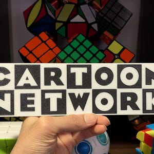 Cartoon Network Logo Keychain, Lanyard Charm, Bag Charm, Magnet