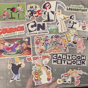 Cartoon Network stickers and magnets - quirky stickers - cartoon stickers - waterproof stickers and magnets for everyday use | Nostalgia CN