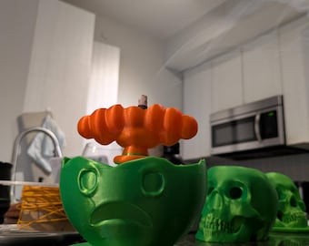 3D Printed Emoji Candle Stand