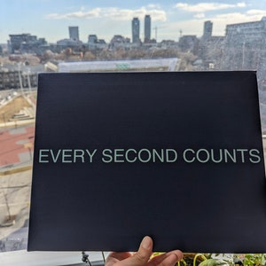 Every second counts Canvas sign | The bear Wall art | Valentines Gift