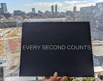 Every second counts Canvas sign | The bear Wall art | Valentines Gift