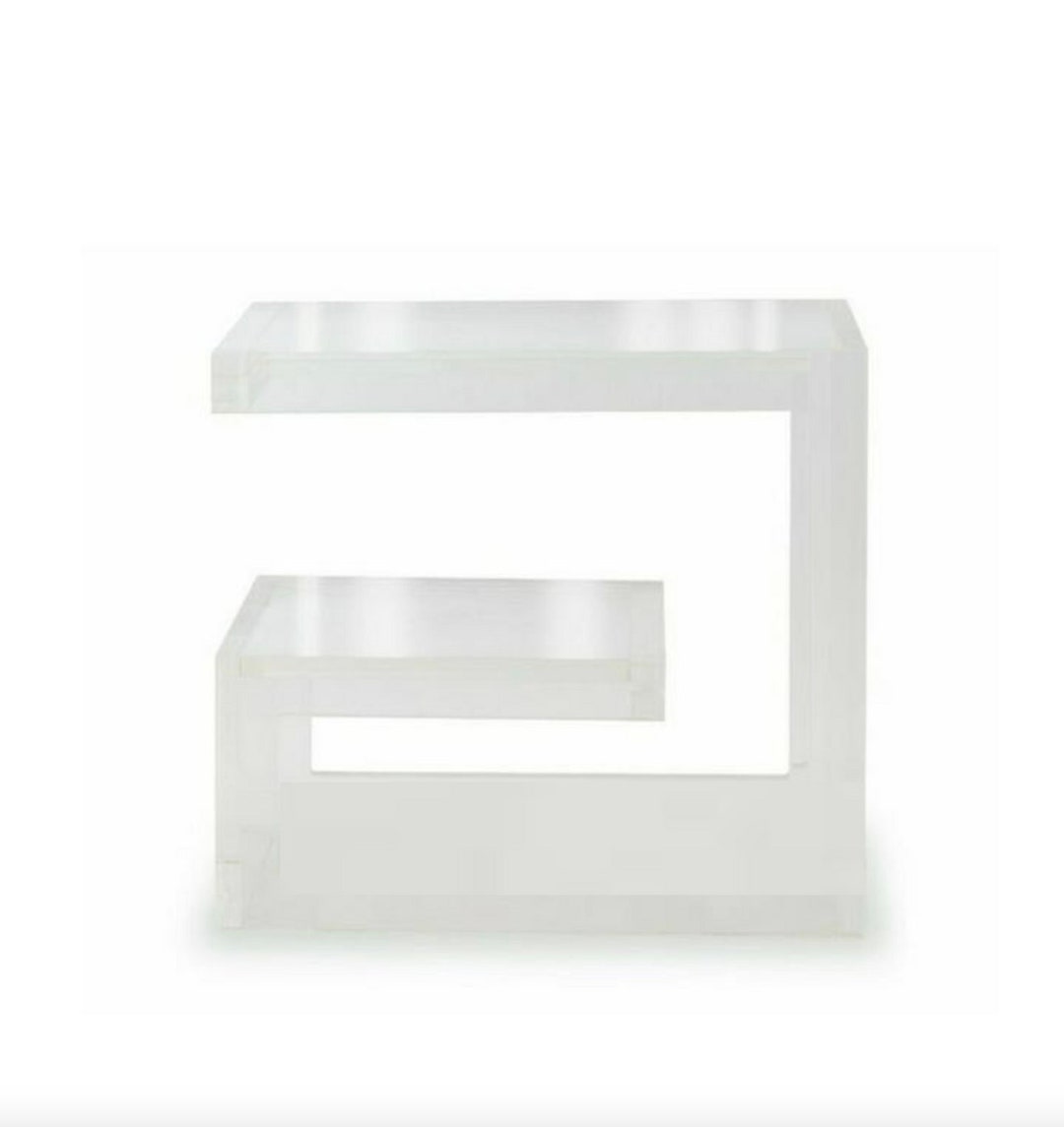 1.5 Lucite Greek Key Table Etsy