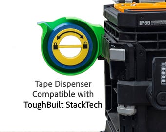 Tape Dispenser Compatible with ToughBuilt StackTech and Cliptech Bar Model #TB-B1-A-30