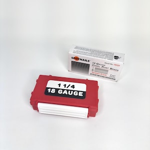 3D Printed Brad Nail Organizer Box: Galvanized Nails 18 GAUGE, Carpenter Gift. ProBrad Case