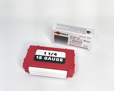 Brad Nail Organizer Box: Galvanized Nails 18 GAUGE, Carpenter Gift
