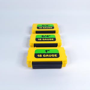 Box for STRAIGHT BRADS 18 GAUGE. 2" (50 mm), 1 3/4" (44 mm), 1" (25mm), 3/4 (19 mm). Galvanized nail organizer. Spotnails. ProBrad Case. image 6