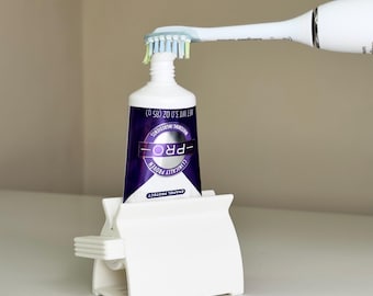 Porta-dentifricio. Organizzazione del bagno.