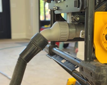 Table Saw sawdust Port Adapter 2-1/2” to DeWalt AirLock DWV9000 | Sawdust Collection Adapter for DeWalt Table Saws