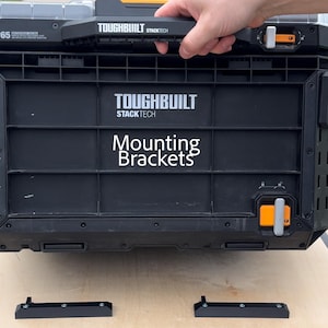 Mounting Brackets/Cleats for ToughBuilt StackTech. Tools and Equipment.