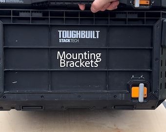 Mounting Brackets/Cleats for ToughBuilt StackTech. Tools and Equipment.