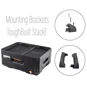 Mounting Brackets/Cleats for ToughBuilt StackTech, The perfect solution for organized storage.