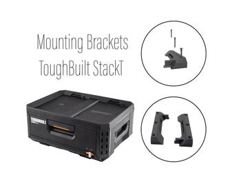 Mounting Brackets/Cleats for ToughBuilt StackTech, The perfect solution for organized storage.