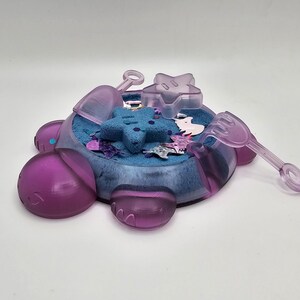 Retro turtle sandbox customizable desk fidget zen garden with kinetic sand image 4