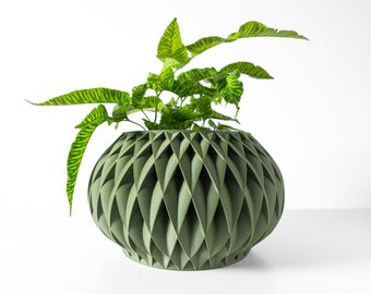 Unique Planter Pot - Indoor Plant Pot with Drainage  - Modern Planter with Drip Tray