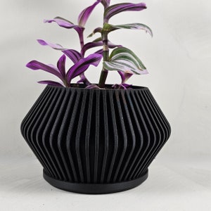 Planter Pot with Drainage - Unique Planter Pot - Planter for Succulents, Houseplants, Herbs