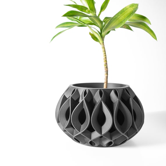 Unique Planter Pot - Indoor Plant Pot With Drainage - Modern Planter With  Drip Tray - Etsy