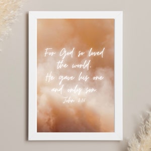 For God So Loved The World - John 3.16 Art Work