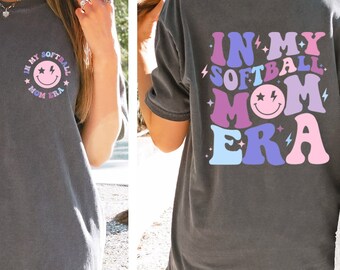 In My Softball Mom Era Shirt, Softball Mama Shirt, Softball Mom Shirt, Softball Lover, Sport Mom Tee, Gift For Mom, Game Day Tee, Mom Shirt