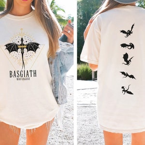 Basgiath War College Comfort Colors Shirt, Fourth Wing  Shirt, Dragon Rider Shirt, Rebecca Yoros,Fourth Wing, Mother&#39;s Day Gift