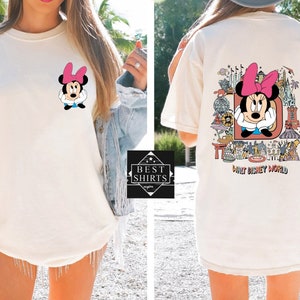 Disney Mickey Minnie Comfort Colors Shirt,Valentine&#39;s Day Couple Shirt,Disney Family Shirt, Mickey and Minnie Shirts, Gift for her
