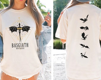 Basgiath War College Comfort Colors Shirt, Fourth Wing  Shirt, Dragon Rider Shirt, Rebecca Yoros,Fourth Wing, Mother's Day Gift