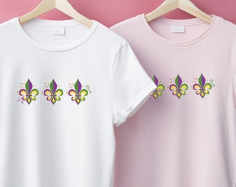 Mardi Gras Shirt, Mardi Party Shirt, Fleur De Lis Shirt, Louisiana Shirt, Fat Tuesday Shirt, Nola Shirt, Gift for Her, Gift for Mother