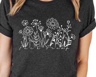 Subtle Anti Trump Flower Comfort Colors® Shirt, Anti Capitalist Shirt, FDT Political Shirt, Social Justice,Immigrent Rights, Anti Maga Shirt