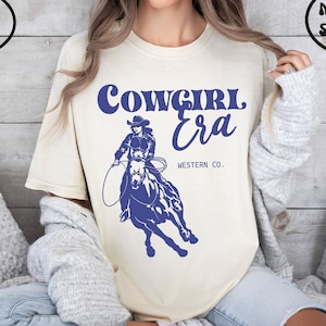 Cowgirl Era Comfort Colors Shirt,Vintage aesthetic trendy graphic tee , Comfort Colors Western Tshirt, Rodeo Shirt,Original Coors Shirt Gift