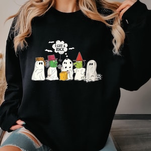 I Got a Rock Halloween Sweatshirt, Trick Or Treat Halloween, Happy Halloween Sweatshirt, Ghost Autumn Hoodie, Spooky Season Fall Sweatshirt